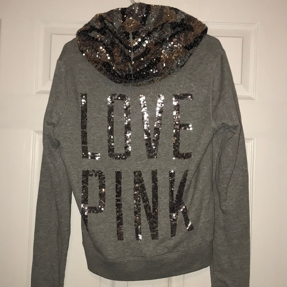 PINK Victoria's Secret Tops - Victoria’s Secret Sparkly Zip Up Jacket PINK Victoria's Secret Tops - Victoria’s Secret Sparkly Zip Up Jacket